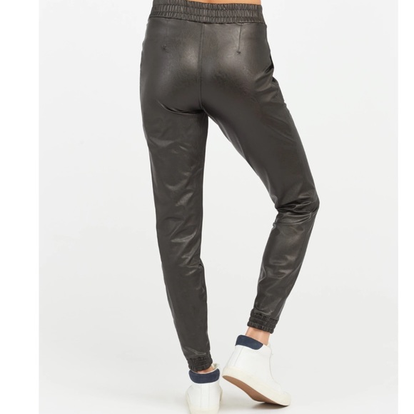 NWT- Spanx Leather Like Jogger - Picture 2 of 7